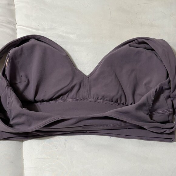 EXCELLENT Lululemon Align V-Neck Sports Yoga Bra Nulu Purple Ash Size 8 - Picture 5 of 6